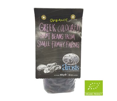 ORGANIC GREEK GIANT COLOURED BEANS AROSIS 400g