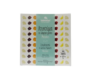 LOUKOUMI IN VARIOUS FLAVORS LOUKOUMILAND 400g