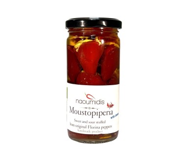 SWEET & SOUR PEPPERS STUFFED WITH CHEESE NAOUMIDIS 260g