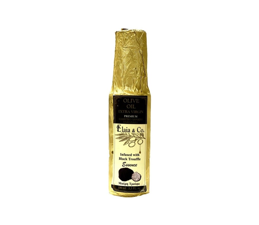 EXTRA VIRGIN OLIVE OIL INFUSED WITH BLACK TRUFFLE EVOO ELAIA&CO 100ml